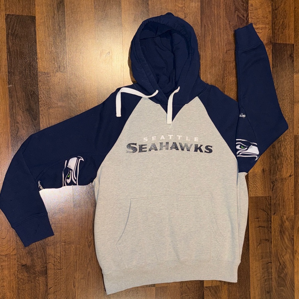 Men's Seattle Seahawks Hands High Pullover Hoodie (size XL)